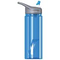 Ecovessel 24 oz Wave Tritan Sport Water Battle with StrawHudson Blue 734074